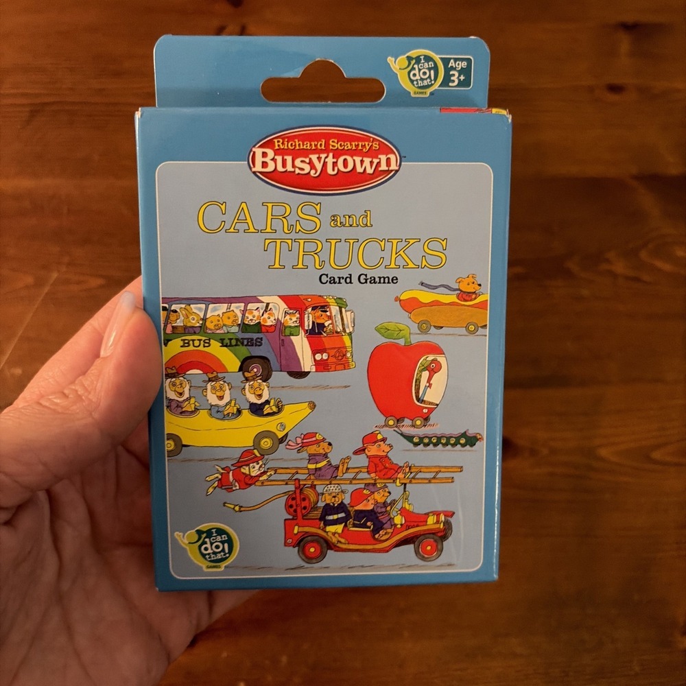 Busy Town Cars And Trucks Card Game Richard Scarry's BRAND NEW